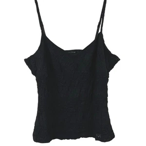 Camiseta sin mangas Pierre Cardin para mujer años 90-Y2K Whimsigoth Grunge negra mediana - Imagen 1 de 6