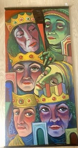 Unikat Fred Anselm , Öl auf Leinwand , studierte bei Emil Nolde in Paris.  - Bild 1 von 6