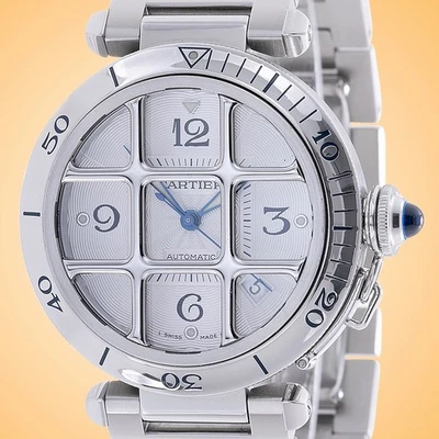 Cartier Pasha de Cartier Automatic Stainless Steel Men's Watch W31040H3 - Image 1 of 4