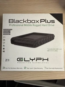Glyph Technologies Blackbox Plus 2TB External Rugged Mobile Hard Drive #BBPL2000 - Picture 1 of 1