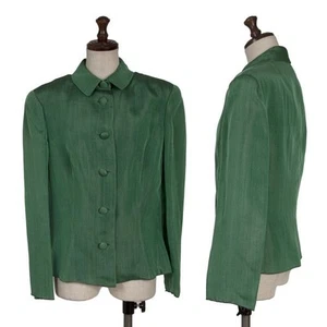 GIORGIO ARMANI Silk Balmacaan Jacket Size 44(K-153385) - Picture 1 of 12