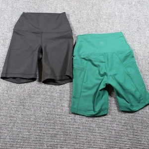 Yogalicious Lux Bike Shorts Damen XS Rain Forest Black 7in 2er Pack High Rise - Bild 1 von 6