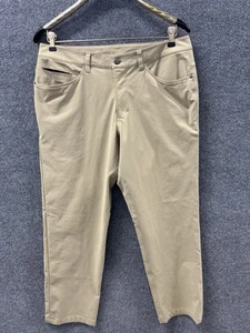 Lululemon Pants Men 33 Performance Commute ABC Warpstreme Slim Five Pocket Beige - Picture 1 of 13