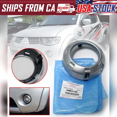 2008-2010 FOR MITSUBISHI L200 TRITON PLUS FOG LAMP COVER TRIM SILVER 1PC - Image 1 of 4