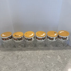 Lot of 6 Vintage Gemco Spice of Life shakers Spice Jars With Clear Display Shelf - Picture 1 of 4
