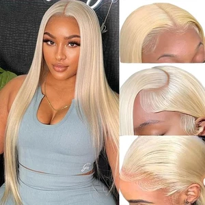 613 Straight Lace Front Wigs Human Hair 13x4 HD Lace Front Wigs Human Hair Pr... - Bild 1 von 7