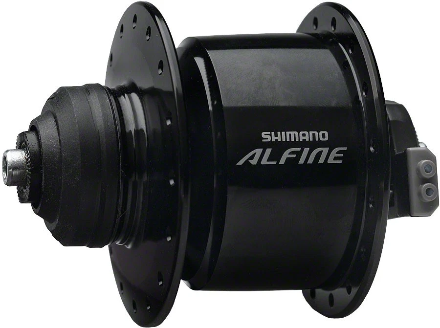 Shimano Alfine DH-S501 Dynamo Front Hub - QR x 100mm, Center-Lock, Black, 32h - Image 1 of 1