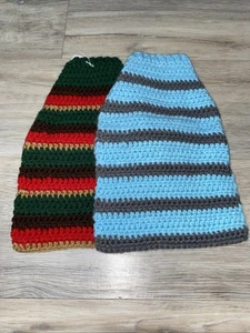 Lot of Of 2 Handmade New Extra Extra Small Dog Sweaters - Picture 1 of 8