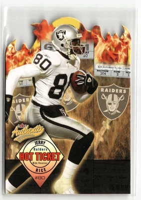 Fleer Authentix #15 HT Jerry Rice 2004 boleto caliente Foto 1 de 2