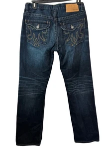 Jeans uomo MEK Denim Tucker dritto 33x34 lavaggio scuro dettaglio punto invecchiato - Foto 1 di 6