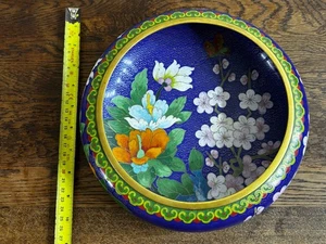 Large antique chinese cloisonne bowl - Picture 1 of 14