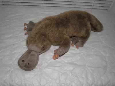 Fiesta Platypus Plush Brown Realistic Duckbill Australia Egg Laying Mammal 18" - Image 1 of 4