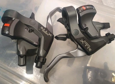 Shimano XTR 8s M950 Combination Shifters ST-M950 STI IG *SERVICED* NEW CABLES A1 - Image 1 of 4