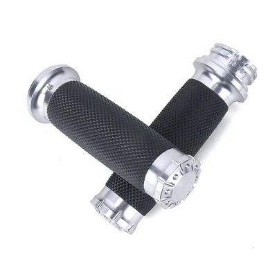 For Harley Road King Ultra Limited Low  Yamaha Fat Boy 1" Motorcycle Hand Grips - Imagem 1 de 4