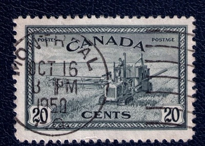 CDS cancel "MONTREAL", Quebec, 20c, 1946, Scott #271, used, Canada Foto 1 de 2