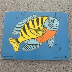 Judy Instructo Wood Puzzle Fish J506023 6 Pc. - Picture 1 of 5
