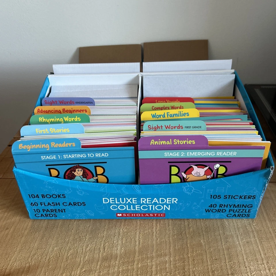 Bob Books Deluxe Reader Collection Scholastic Inc. Complete In Box - Image 1 of 4