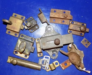 Lot of Assorted Vintage/Antique Door, Window, Cupboard & Cabinet Hardware - Picture 1 of 3