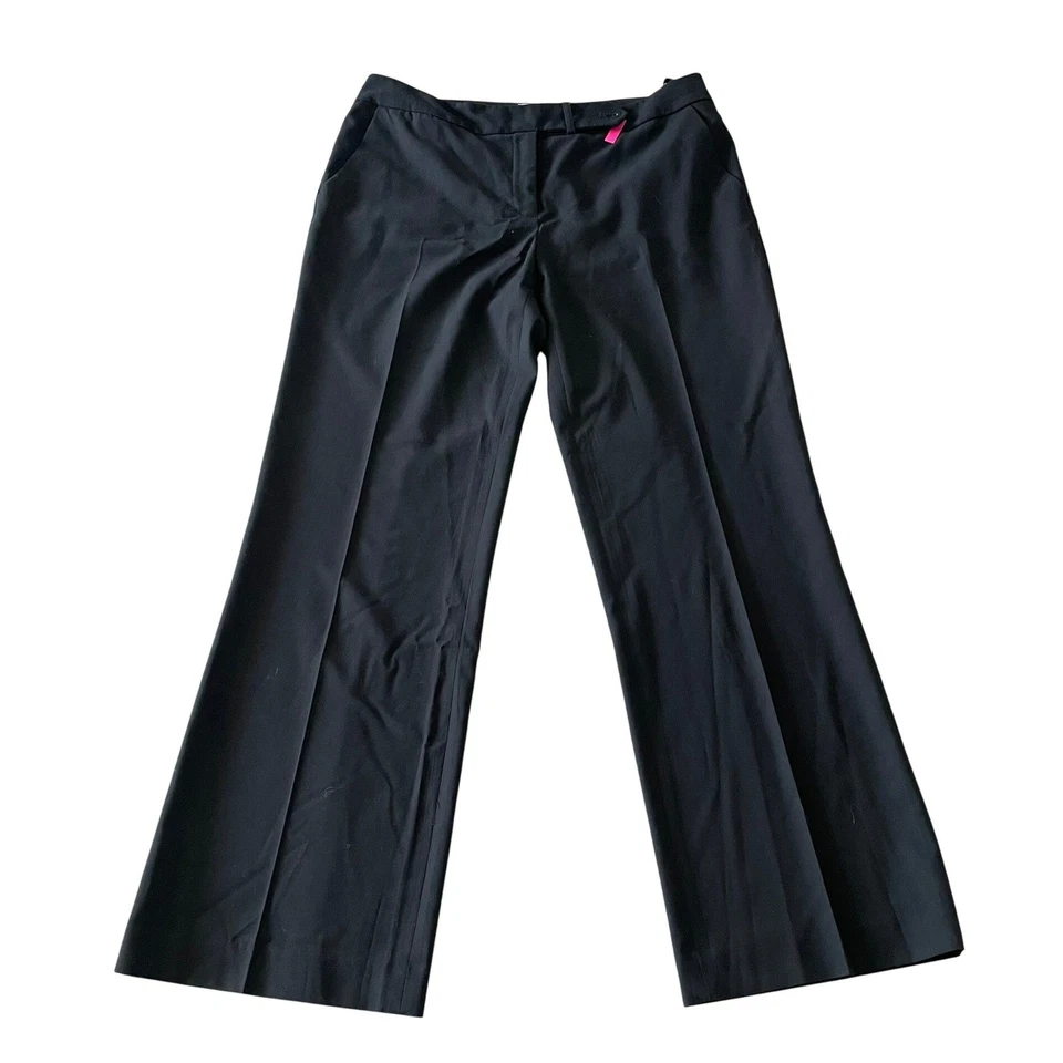 Calvin Klein Classic Fit Dress Pants Womens 10 Black Work Career Minimalist - Image 1 of 4