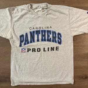Vintage 90s Champion Carolina Panthers Pro-Line Tee Size Large - Picture 1 of 9