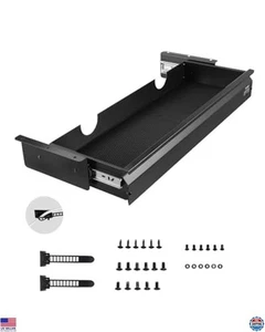 VEVOR Under Desk Drawer Slide Out, 26 inch Under Desk Mounted Pull-out Drawer - Picture 1 of 7