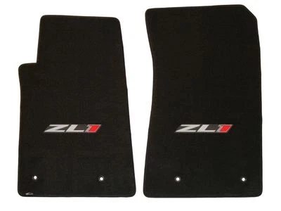 LLOYD Classic Loop EBONY Front logo FLOOR MATS 2012 to 2015 Chevrolet Camaro ZL1 - Image 1 of 4