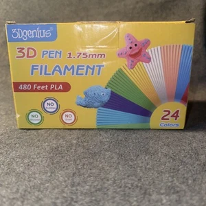 3D Pen Filament Refills(24Colors,10 Feet Each) Total 240 Feet,Pla Filament 1.75 - Picture 1 of 3