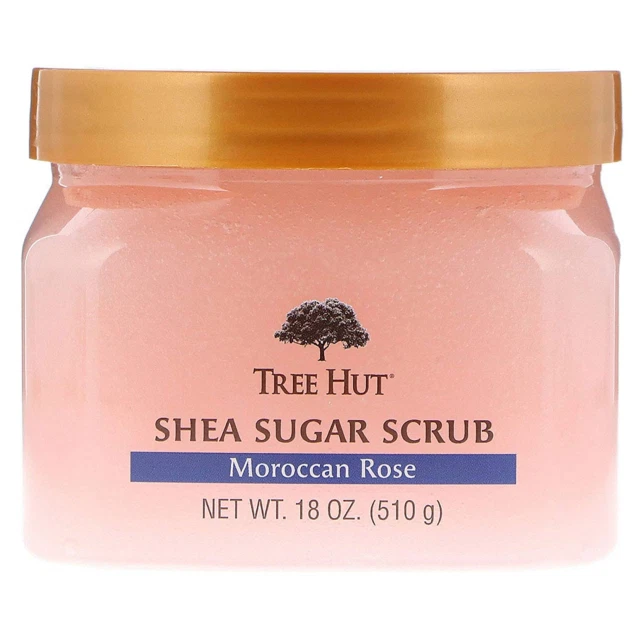 Tree Hut Shea Sugar Scrub 18oz Exfoliator - Moroccan Pink