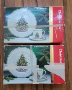 (2) Vintage 1984 Salem China "Christmas Eve" Collection 1984 - 12-teiliges Starterset  - Bild 1 von 11