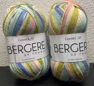 (Lotto di 2) Bergere de France Goomy 50 Filato Lana Vergine, Tulipano Tulipano Multicolore - Foto 1 di 4