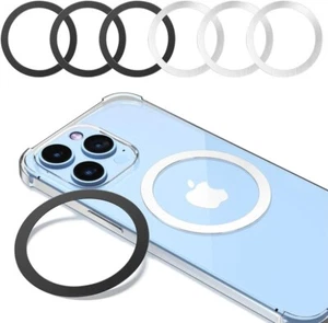 Magnetic Wireless Charging Magsafe Ring-6 PCS,Ultra-Thin(0.4mm) Magsafe Sticker, - Picture 1 of 7