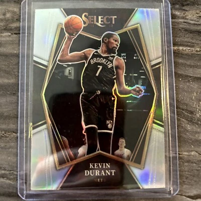 2021-22 Select Kevin Durant Premier Level #135 SP Silver Prizm Brooklyn Nets - Image 1 of 2