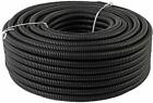 50 Ft. 3/8" Split Wire Loom Conduit Polyethylene Tubing Black Color Sleeve Tube
