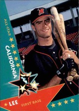 1997 California/Carolina League All-Stars Team Issue #13 Travis Lee - NM Card
