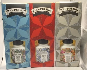 POO-POURRI 2 oz Frosted Cyprus - Fresh Snow -Tangelo Tuberose Lot Of 3 - Picture 1 of 3