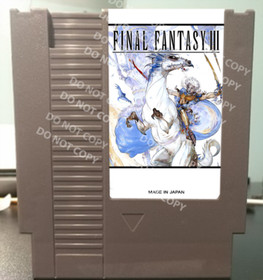 Final Fantasy III - Known as the MMC5 Version USA For Play On the NES Nintendo 