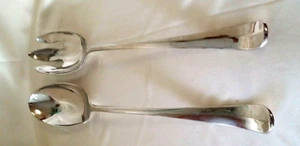 Servizio forchetta e cucchiaio vintage Eales 1779 placcato argento 13" Italia usato ottime condizioni - Foto 1 di 9