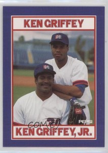 1991 Pepsi Ken Griffey Sr/Jr Food Issue Ken Griffey Ken Griffey Jr Jr #5-8 HOF