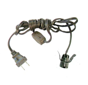 6' BROWN SNAP-IN SOCKETS W/ LINE SWITCH AND PLUG  TR-4840 - Picture 1 of 1