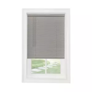 WINDOW MINI BLINDS 1-Inch Vinyl 64" Length Gray Multiple Sizes - Picture 1 of 28