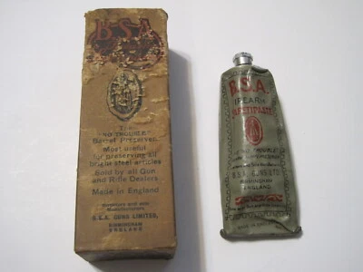 PASTA DE SEGURIDAD MUY RARA BSA HECHA EN INGLATERRA - DEPARTAMENTO DE GUERRA - CON CAJA Foto 1 de 4