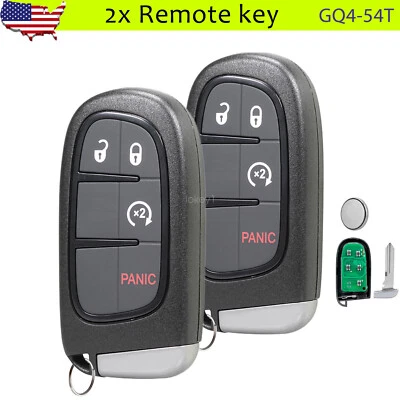 2 para 2013 2014 2015 2016 2017 2018 Dodge Ram 1500 2500 3500 Prox mando a distancia llavero Foto 1 de 4