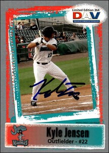 2011 DAV Kyle Jensen #364 Rookie Signed Auto Jupiter Hammerheads