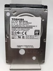 Internal Hard Drive 2,5 Inch 500GB Toshiba Model MQ01ABF050 Used - Picture 1 of 5