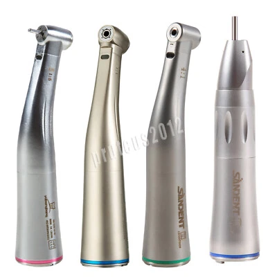 SANDENT Dental Winkelstück LED mit Licht Optic Contra Angle Handpiece 1:5 Rot Blau Grün