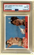 1990 Topps Spitting Image Mr. Spock PSA 8 #36