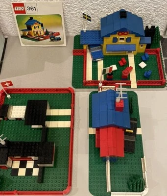 Lego System Vintage 70s Konvolut Häuser 356 Italian Villa 361 Brezel 345 Bugalow - Bild 1 von 4