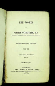 Works of William Cunningham 1864 Hardcover Edinburgh ORIGINAL VERY RARE - Picture 1 of 3