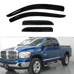 4pcs Sun Shade Window Visors For 02-08 Ram 1500 03-09 2500/3500 Quad/Crew Cab - Foto 1 di 10