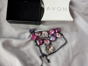 Avon Wild Orchid Bib Necklace NIB - Picture 1 of 1